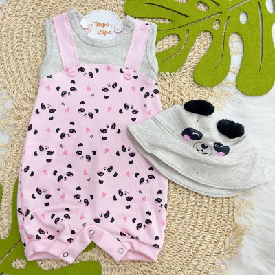  Banho de Sol  com Bucket de Pandinha - Mescla e Rosa